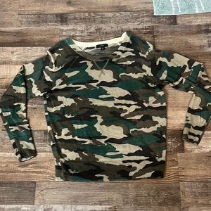 J Crew Camo Print Sweater